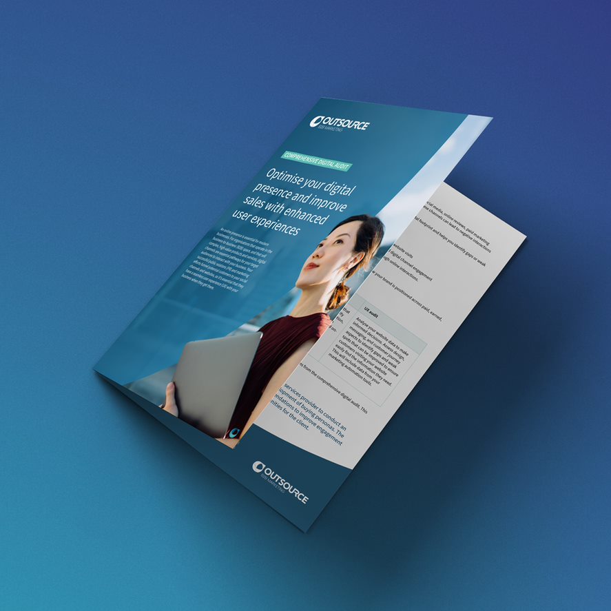 Image of the Outsource comprehensive digital audit product brochure